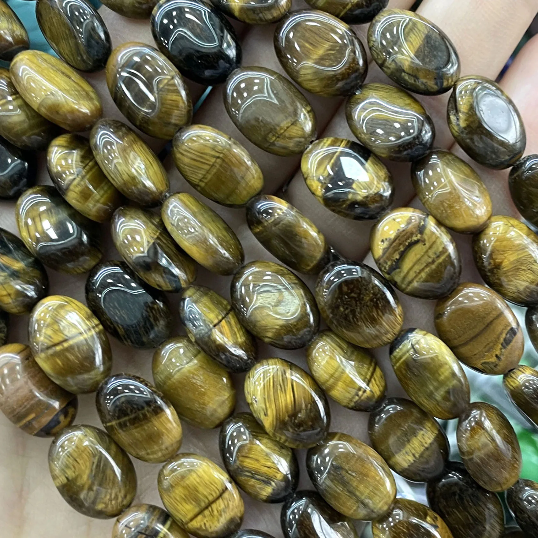 10X14MM Natürliche ovale schwarze Onyx-Abstandshalter-Perlen, Charme für DIY-Schmuckherstellung, Armband- und Halskettenzubehör – Detail 11