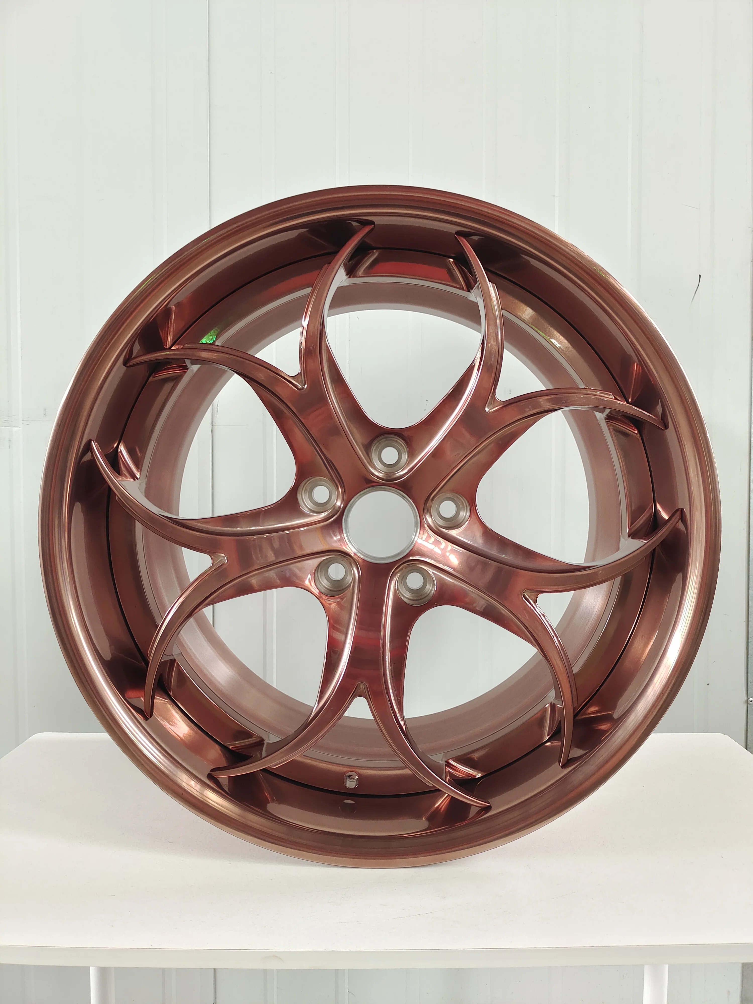 Rose Gold Forged Wheels Deep Concave Deep Lip 2 Piece Forged Alloy Wheels Rims for C6 C7 GT GTR corvette C7
