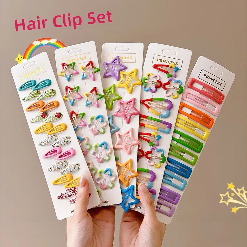 Fermagli per capelli per bambini carini Accessori per capelli Dopane per bambini Forcine per capelli con frangia laterale coreana Fre out Nuovi gioielli Faion