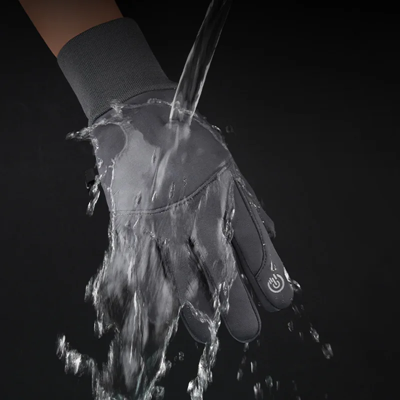 قفازات شتوية تعمل باللمس للرجال لممارسة الرياضة في الهواء الطلق وركوب الدراجات قفازات مقاومة للماء للتدريب واللياقة البدنية قفازات مضادة للانزلاق #3