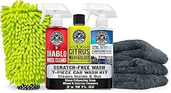 

HOL357 Clean & Shine Car Wash Starter Kit - Safe for Cars, Trucks, Motorcycles, SUVs, Jeeps, RVs & More (7 Piece Set, Including