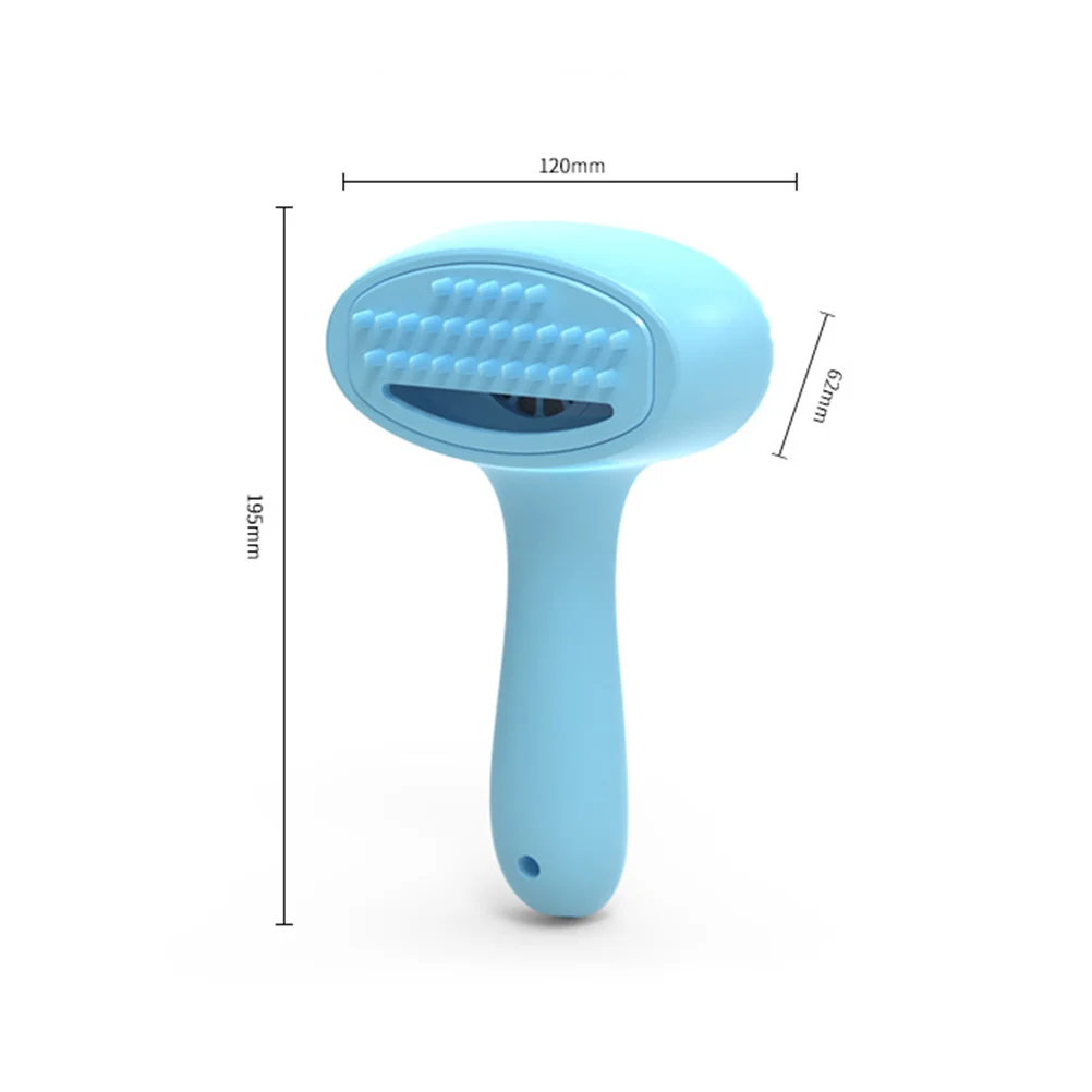منظف فرشاة شعر الحيوانات الأليفة الكهربائية المحمولة مزيل الشعر باللون الأزرق السماوي للكلاب والقطط مادة ABS صديقة للبيئة