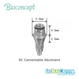 RC Cemented Abutment, D5.0, GH 2, AH 4 132070