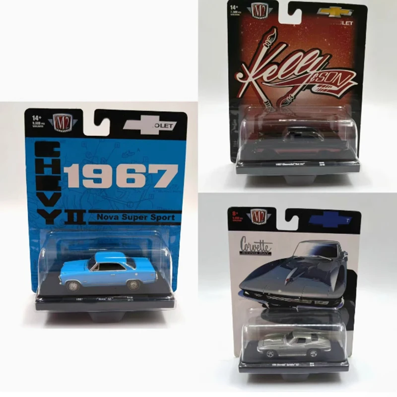 

M2 1:64 Масштаб 1957 Bel Air & 427 & 1967 Имитация модели автомобиля из сплава Статическая коллекция Decoratede Праздничные подарки Игрушки Сувенирный подарок