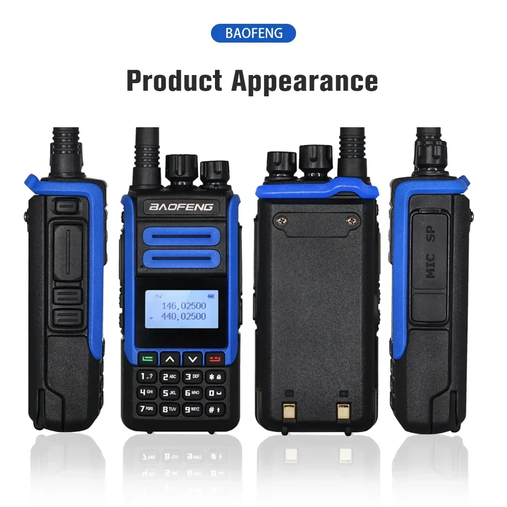 Baofeng BF-H7 Walkie Talkie Using 6-segment receiver 136-174 400-520MHz 128 channels Bi-directional Drop Resistant