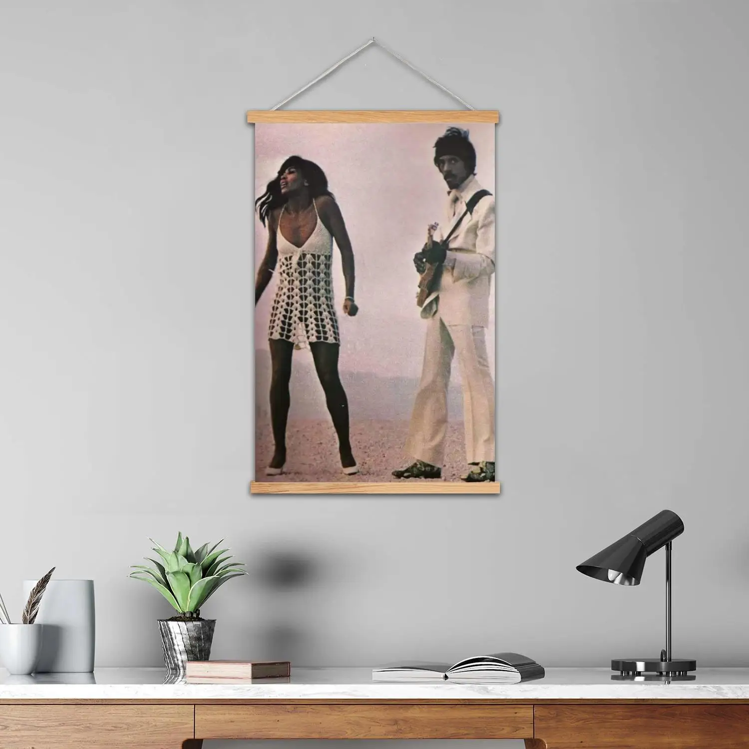 Ike Turner Framed Wall Painting Canvas Art Poster and Wall Art,  Modern Family Bedroom Decor,Decorative painting