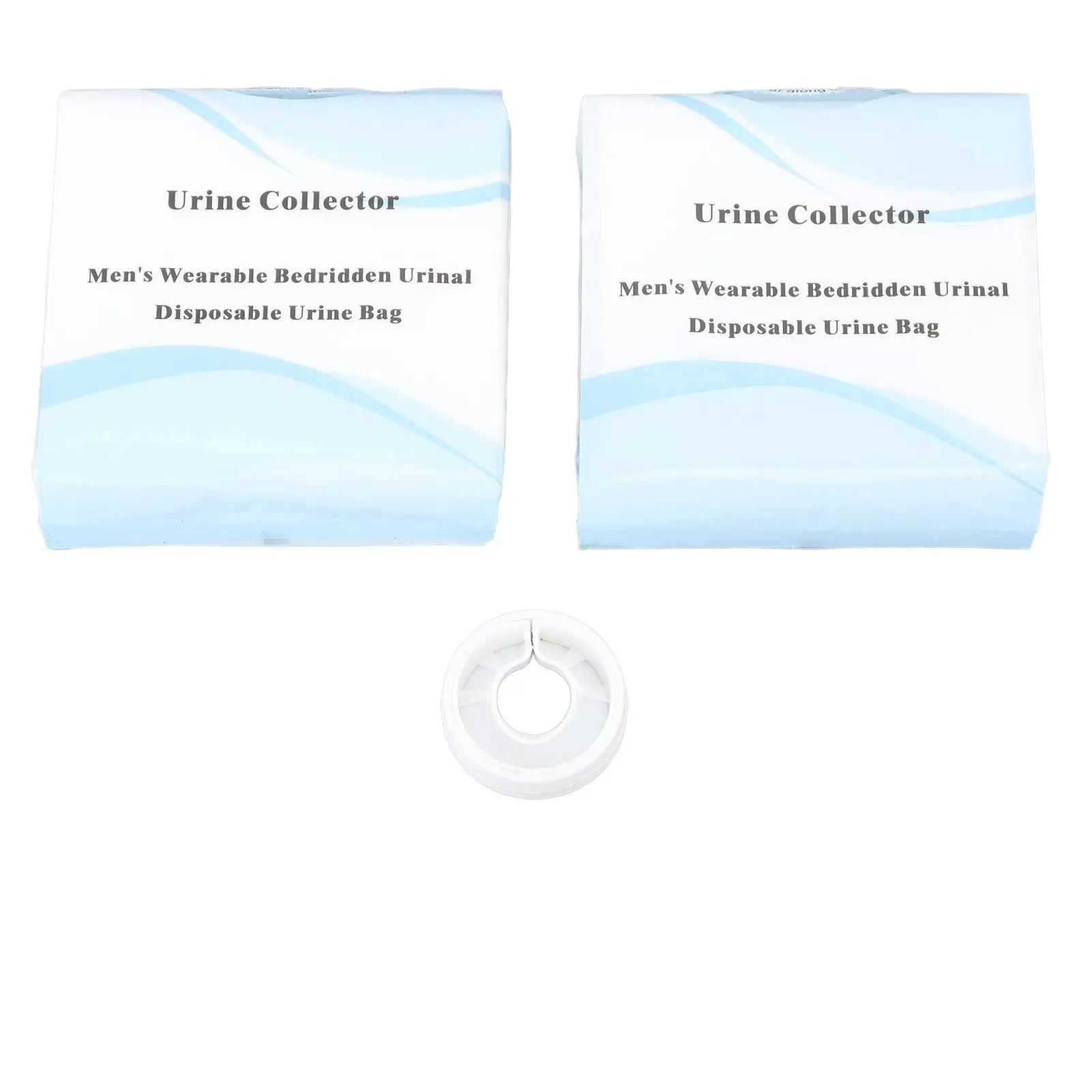 

Men's Wearable Silicone Urine Collector System with Disposable Bag for Bedridden for adults