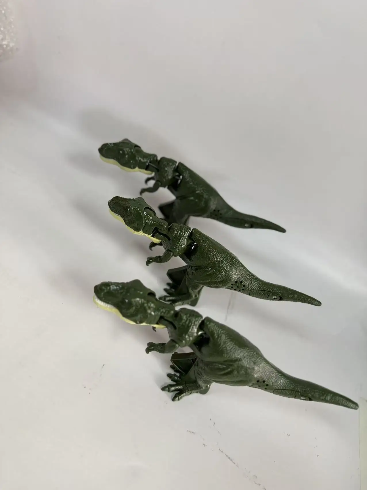 Juguetes de marionetas de mano de dinosaurio, figura pequeña de dinosaurio, juguetes de marionetas de mano de dinosaurio, juguetes de agarre de dinosaurio verde