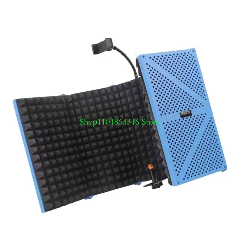 

5asd Microphone Windscreen Sound Absorbing Shield for Studios and Video Conferences