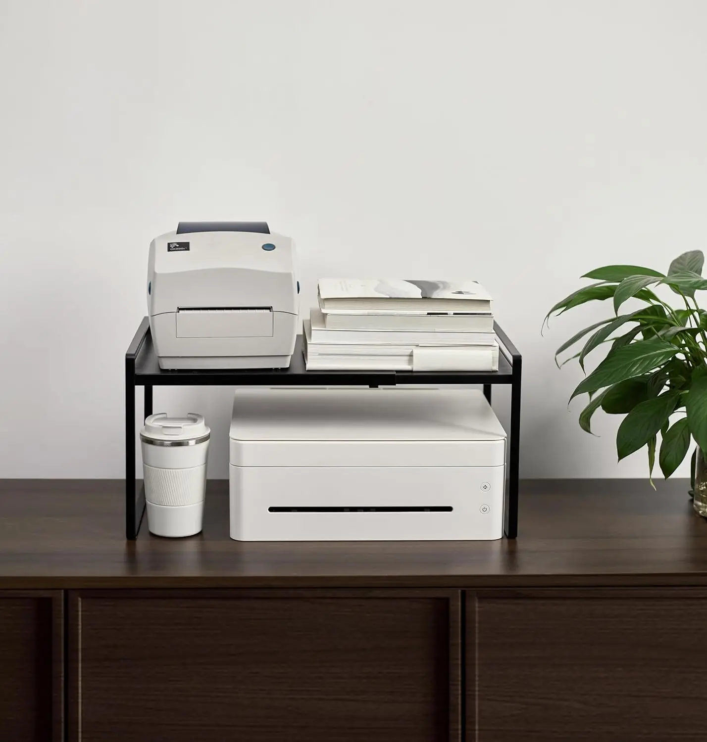 ขยายตู้ชั้นวาง Riser สําหรับห้องครัว Pantry ตู้ภายใต้อ่างล้างจาน Countertop Home Storage