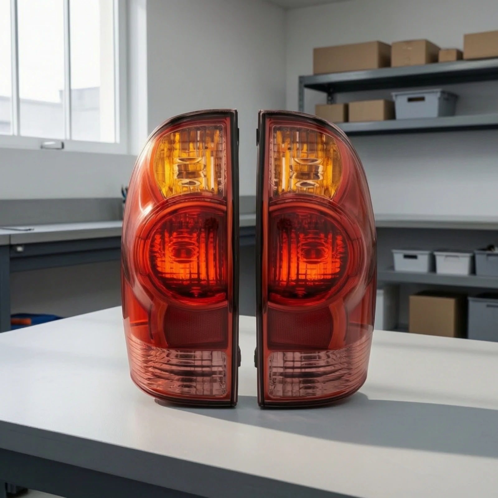 Tail Light Assembly Direct Replacement Rear Light Assembly OEM-Style Red Lens for Car Owners, Collision Repair