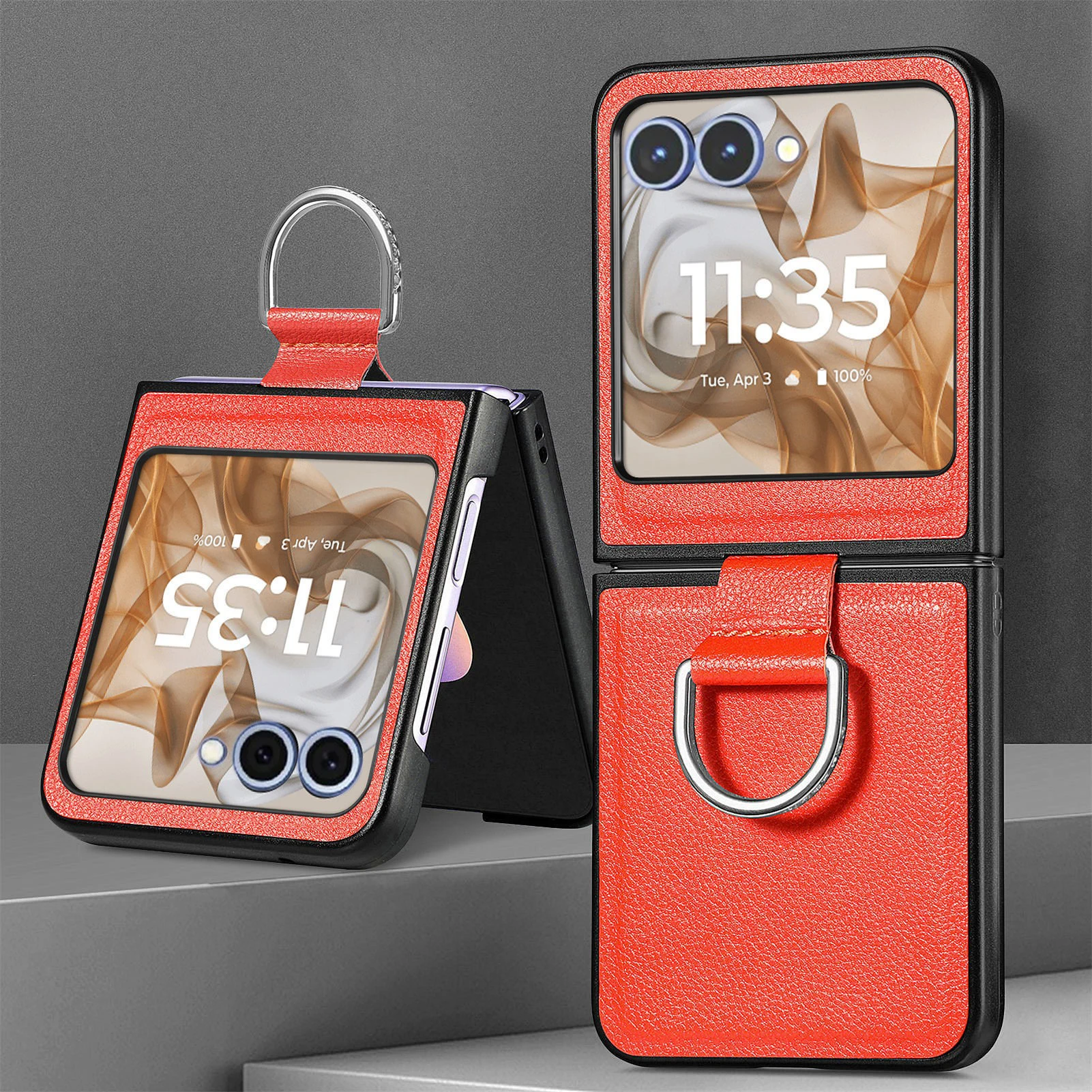 

For Samsung Galaxy Z Flip 7 FE Multi-function with wrist strap Camera Leather Back Cover For Samsung Galaxy Z Flip 7 FE Shell