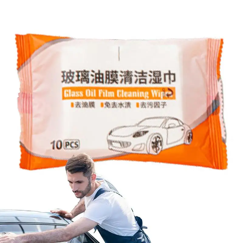 Car Glass Oil Film Removal Wipes auto Windshield Cleaning Wipes Multipurpose car rearview mirror Cleaner Wipes for auto cleaning