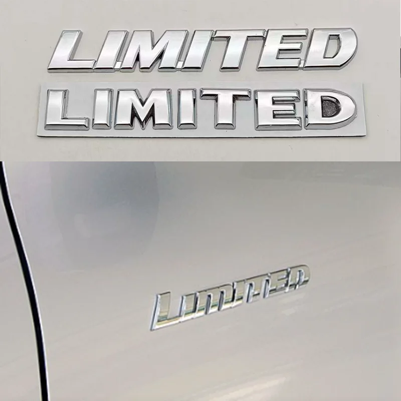 3D Metal Car Letters Logo LIMITED Rear Trunk Badge Sticker Emblem For JEEP Grand Cherokee Overland Compass Wrangler Accessories view 2