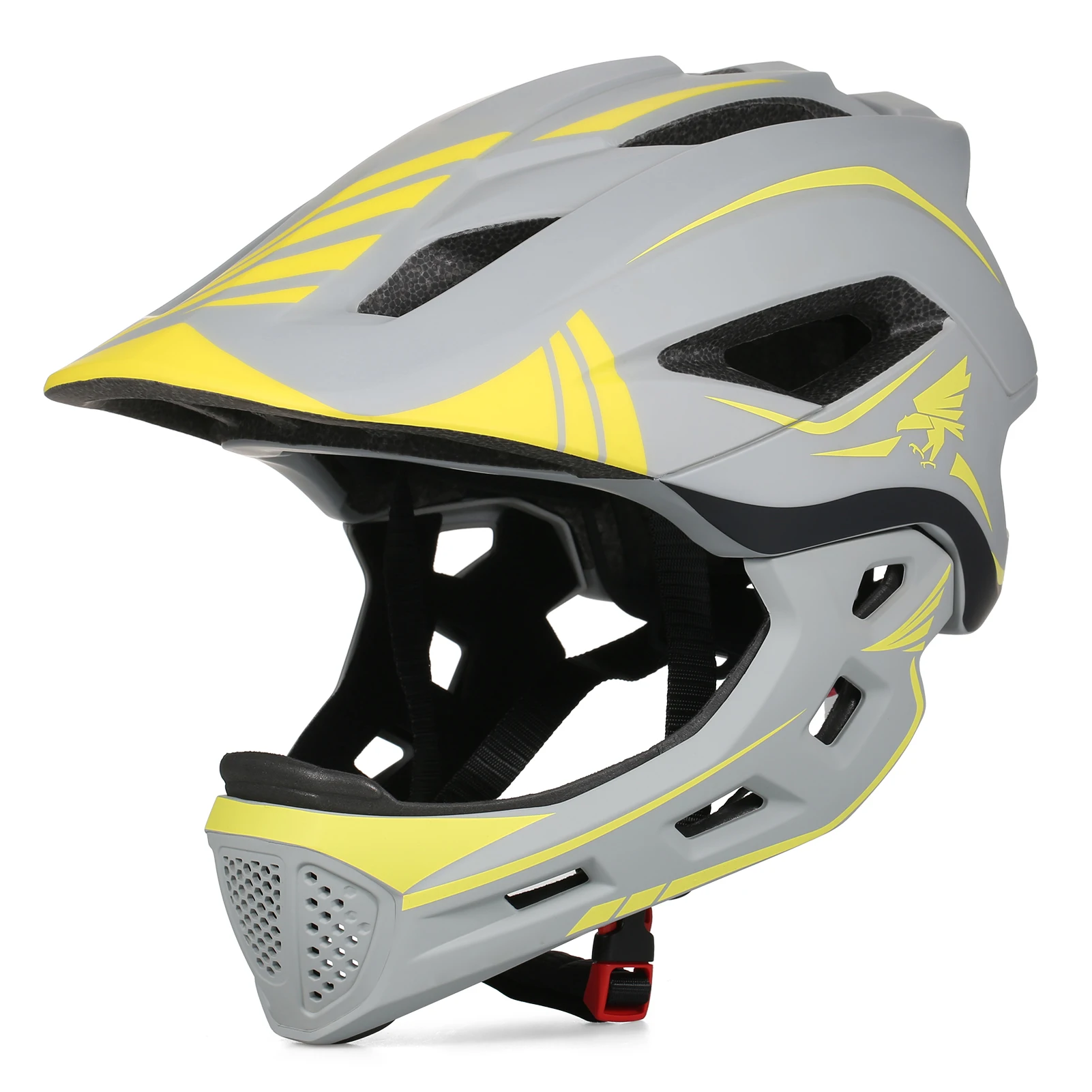 

Lixada Kids Detachable Full Face Helmet Children Safety Bike Helmet Protective Gear for Cycling Skateboarding Roller Skating