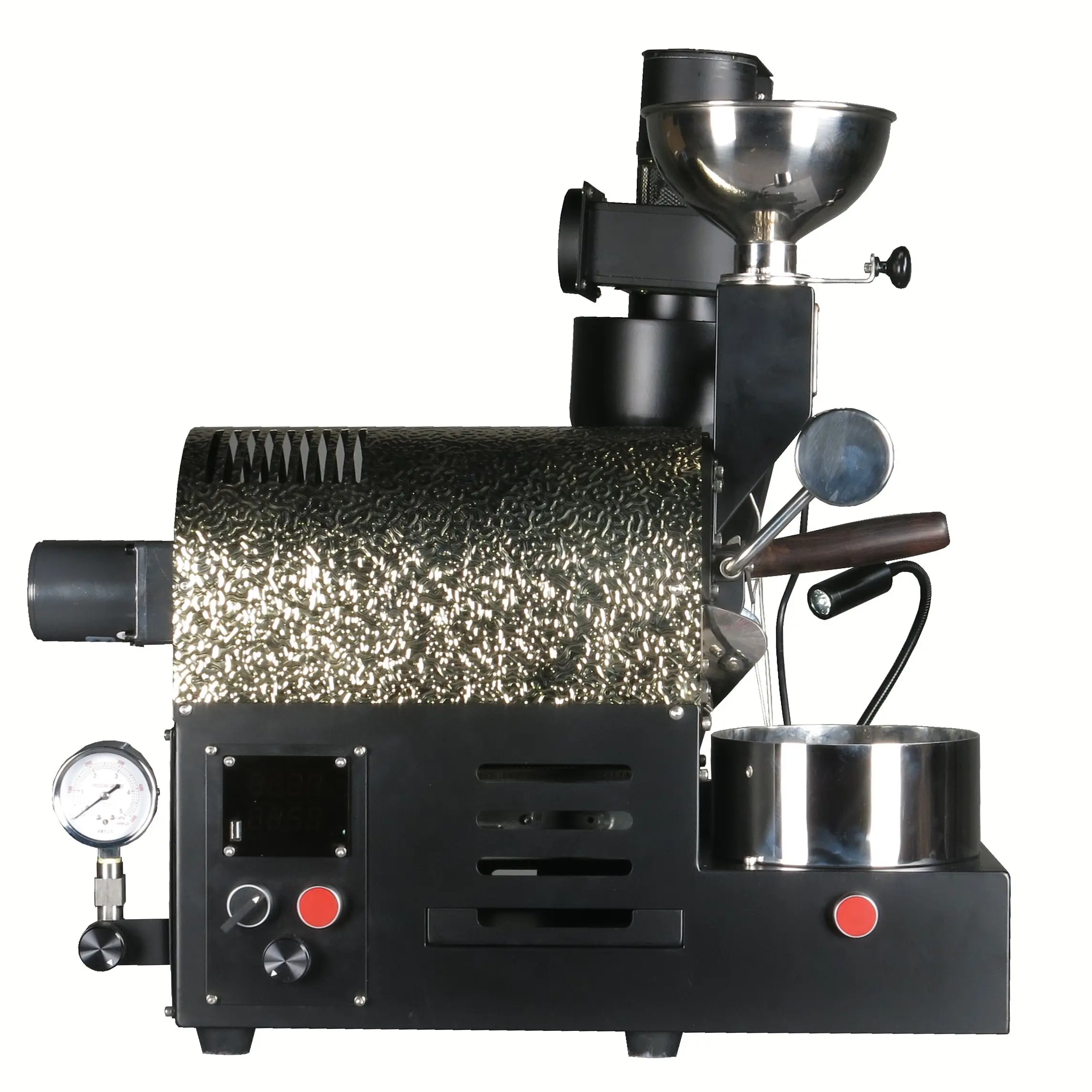 SANTOKER R200 Coffee Roasting Machine Home Commercial Black White Semi-hot Air 50-300g