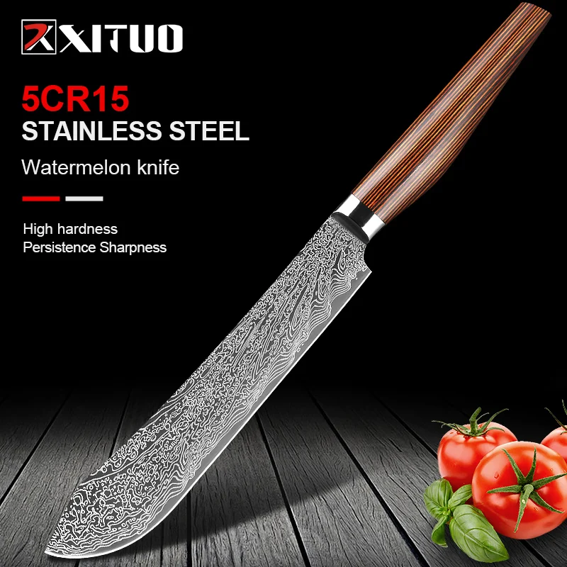 

XITUO Ultra Sharp 8.5-inch Stainless Steel Carving Knife -Best for Slicing Roasts, Meats,Slicing Knife, Sashimi, Sushi, Roasts