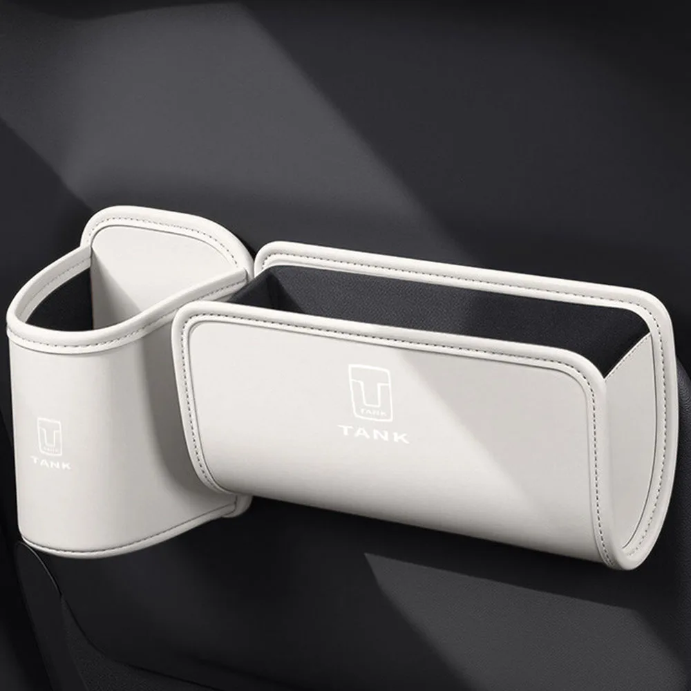 Fit For GWM Tank 700 2026 Car Cup Holder Door Organizer Trash Bin Storage Box Essential Interior Modification Custom Accessories