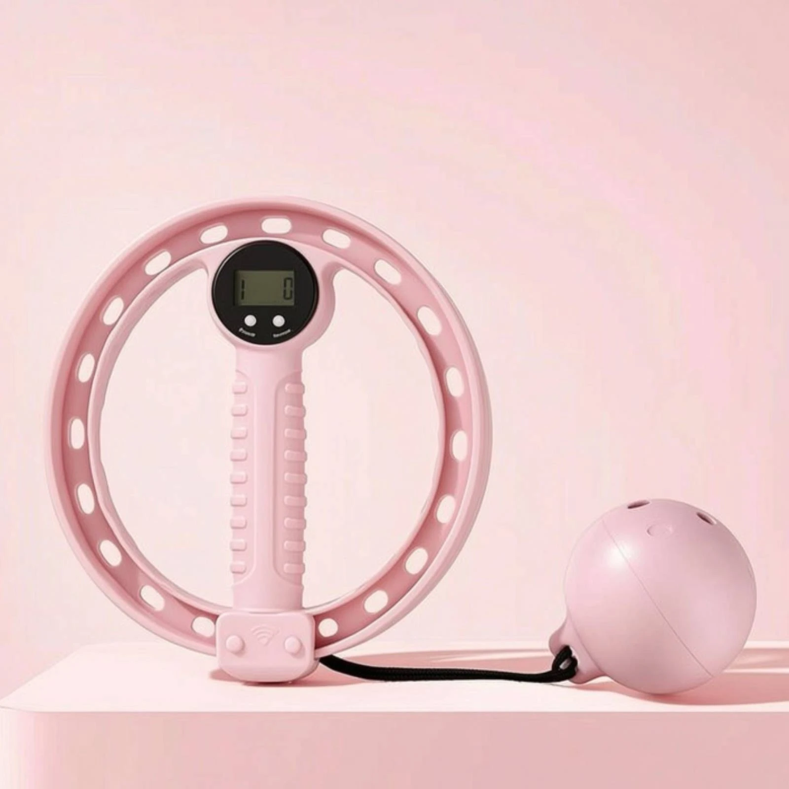 Handheld Fitness Circular Frame with Weighted Ball Lightweight Smart Fitness Circular Frame with Digital Counter Long-Lasting