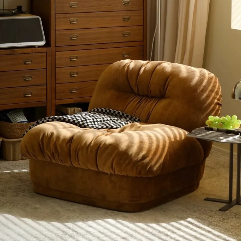 Medieval retro bagel single sofa lazy leisure chair