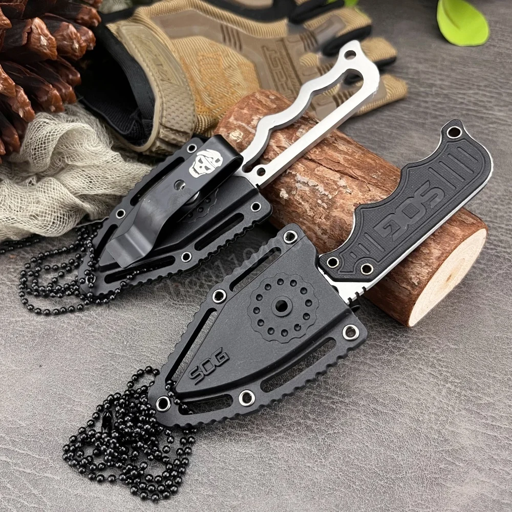 Mini Fixed Blade Knife with Sheath 5Cr15MoV Blade Portable Outdoor Camping Hunting Tactical Survival Knife EDC Self-defense Tool image 5