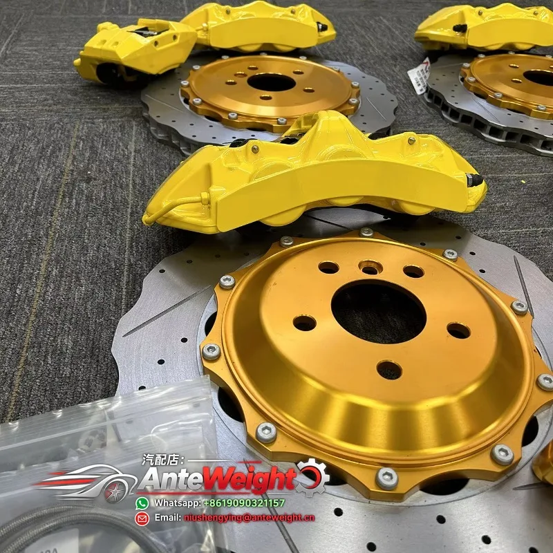 Yellow Front 6-Pot Aluminum Brake Caliper Kit for Infiniti QX50/QX56/QX70/FX35/G35/FX37/FX45/G37-OEM Tested