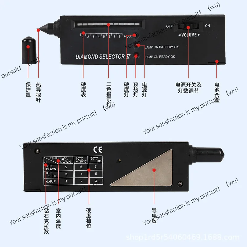 ZOCI Diamond pen second generation diamond detector thermal conductivity meter hardness discriminator jade gem hardness  authent