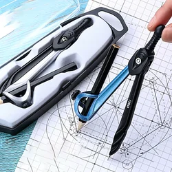 Professional Math Geometry Metal Compasses With Pencil Pattern School Students Drafting Draw Circle Tool Supplies Stationery