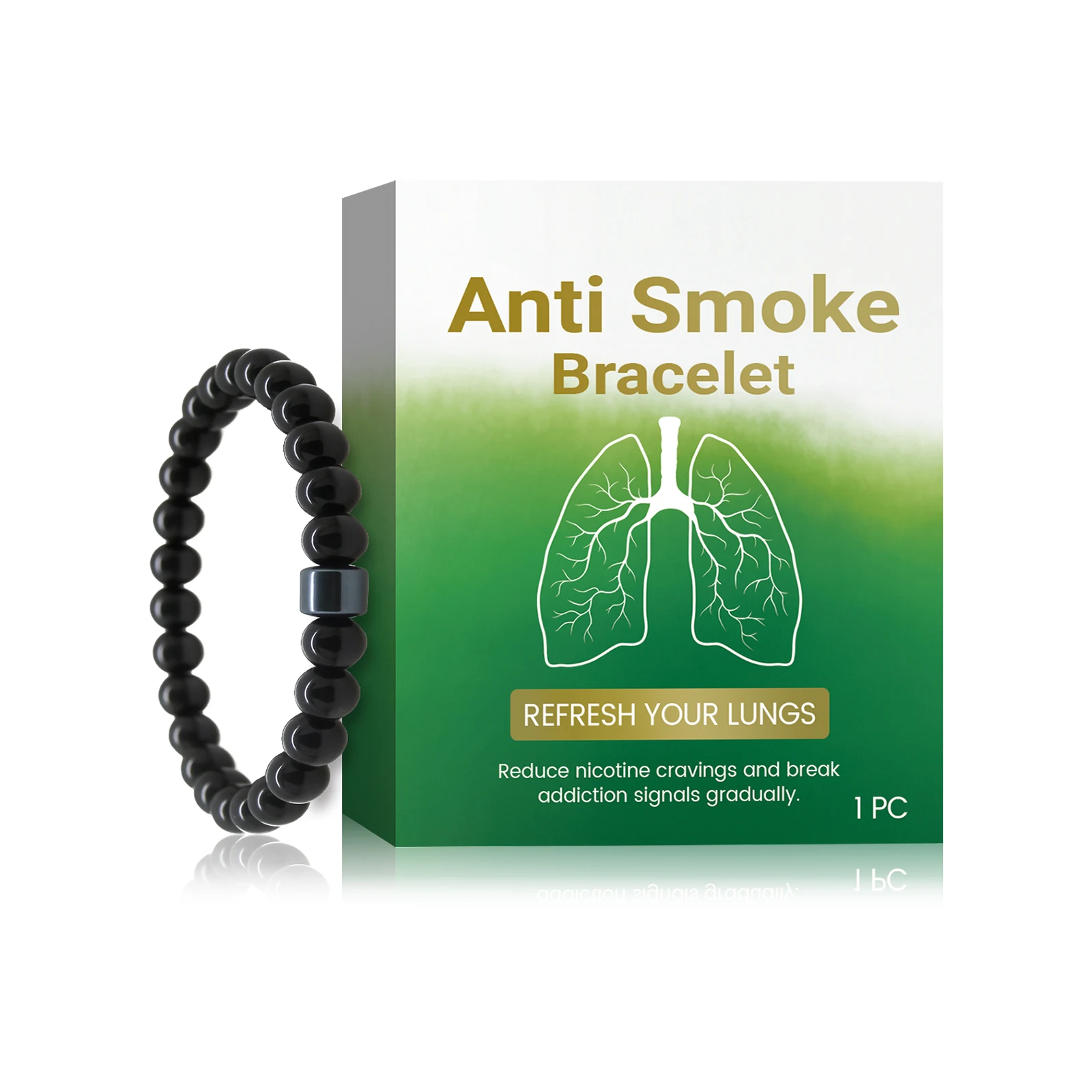 Anti Stop Smoking Magnet Arm Band Help Easily Quit Smoking Reduce Cigarette Addiction Relief Stress Anti-Smoking Cessation Aid