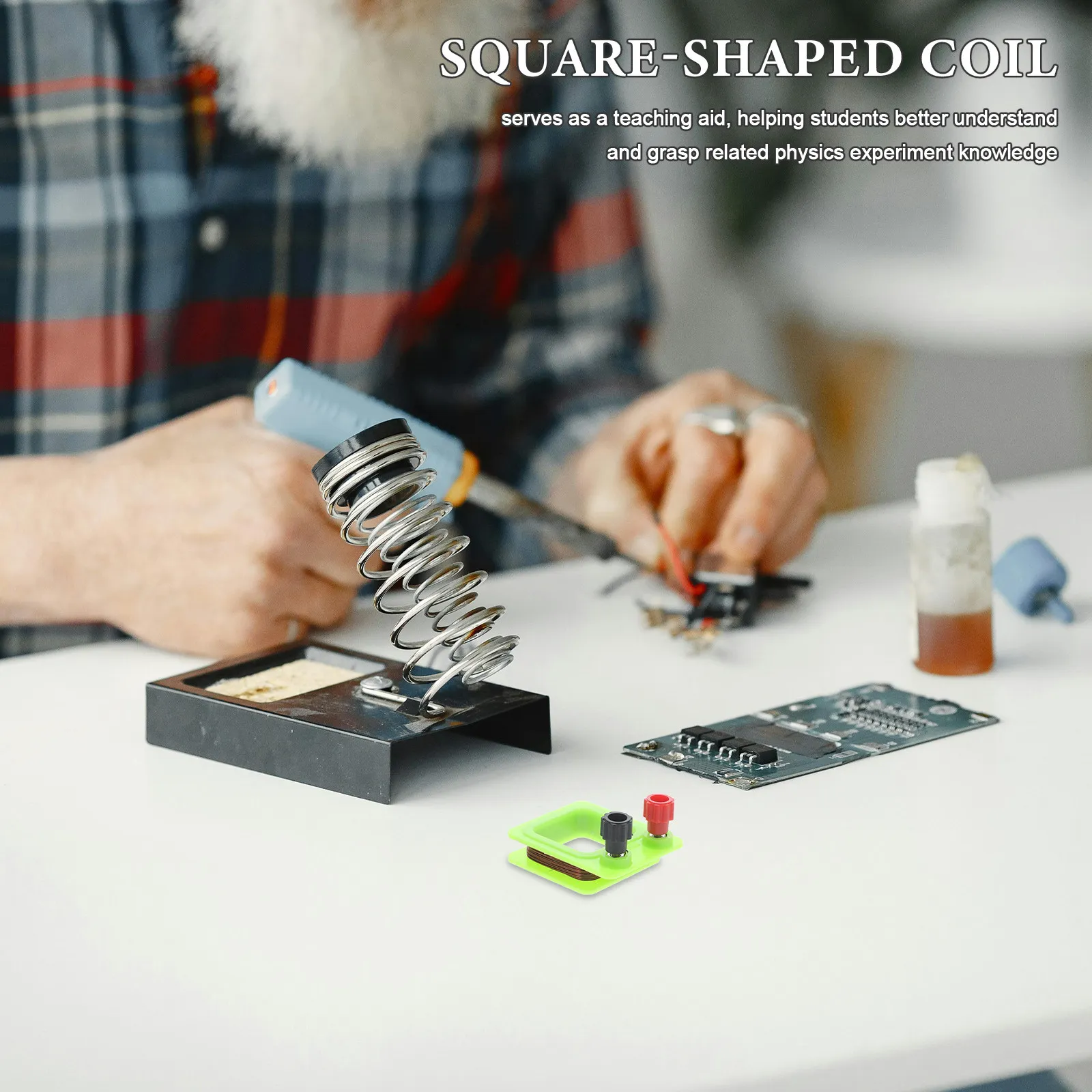 Induction Coil Set Physics Educational Tool Classroom Science Demonstration Equipment Magnetic Induction Experiment Aid