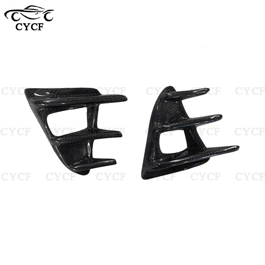 For Toyota GT86 Subaru BRZ Carbon Fiber Fog lamp Front Bumper Air Vent Trim Splitter Cover Fog Ligth Intake Lamp Bezel Frame