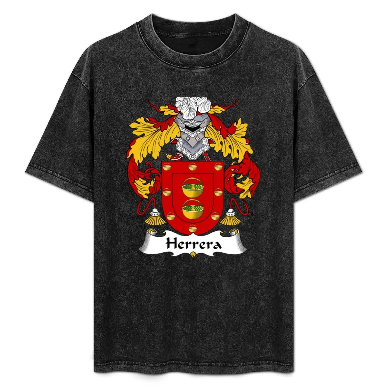 

Herrera Coat of Arms/Family Crest T-Shirt Casual Trendy Short Sleeve T-Shirt