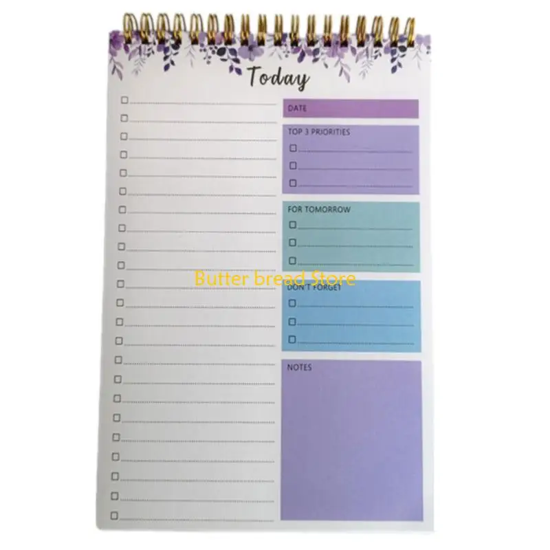 W89C Recycled Paper Notebook With Multiple Color Option And Built In Planner For Efficient Work