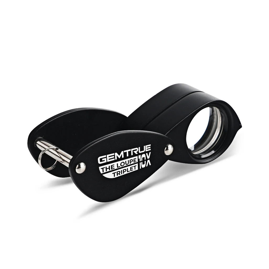 Professional Jewelry Triplet Loupe GemTrue 10x Loupe with Achromatic Lens and Branded Lanyard