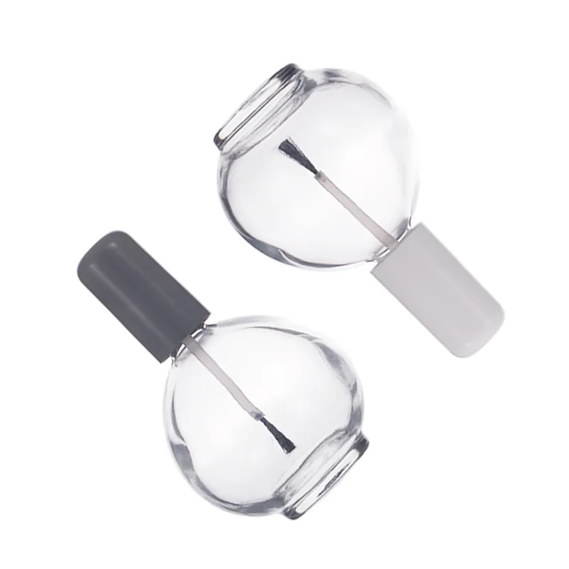 Nail Polish Refillable Bottles 75ml spherical transparent glass nail polish empty bottle cosmetic bottle manicure refill bottle