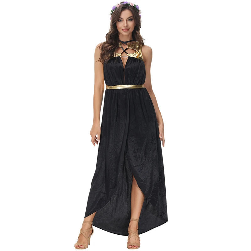 

Sexy Egyptian Cleopatra Princess Cosplay Costume Outfits Ladies Roman Toga Robe Greek Goddess Halloween Fancy Dress Up