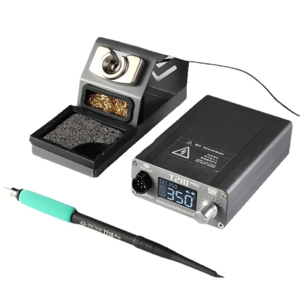 OSS T210Pro Soldering Station 75W LCD Digital display for Precision repair mobile phone flying wire welding Rework tool