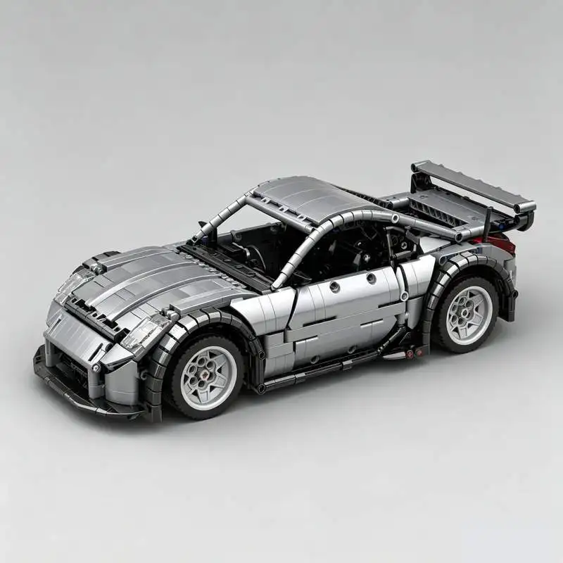 1329PCS Nissan Sports Car Model Building Blocks DIY Assembly Creative Technical Puzzle Toy Gift Collection Display Educational