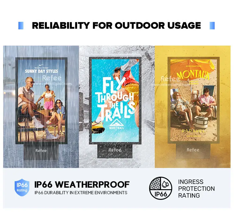 

Уличный водонепроницаемый рекламный дисплей высокой яркости, напольный тотем, медиаплеер 4K TV, ЖК-экран для розничных магазинов