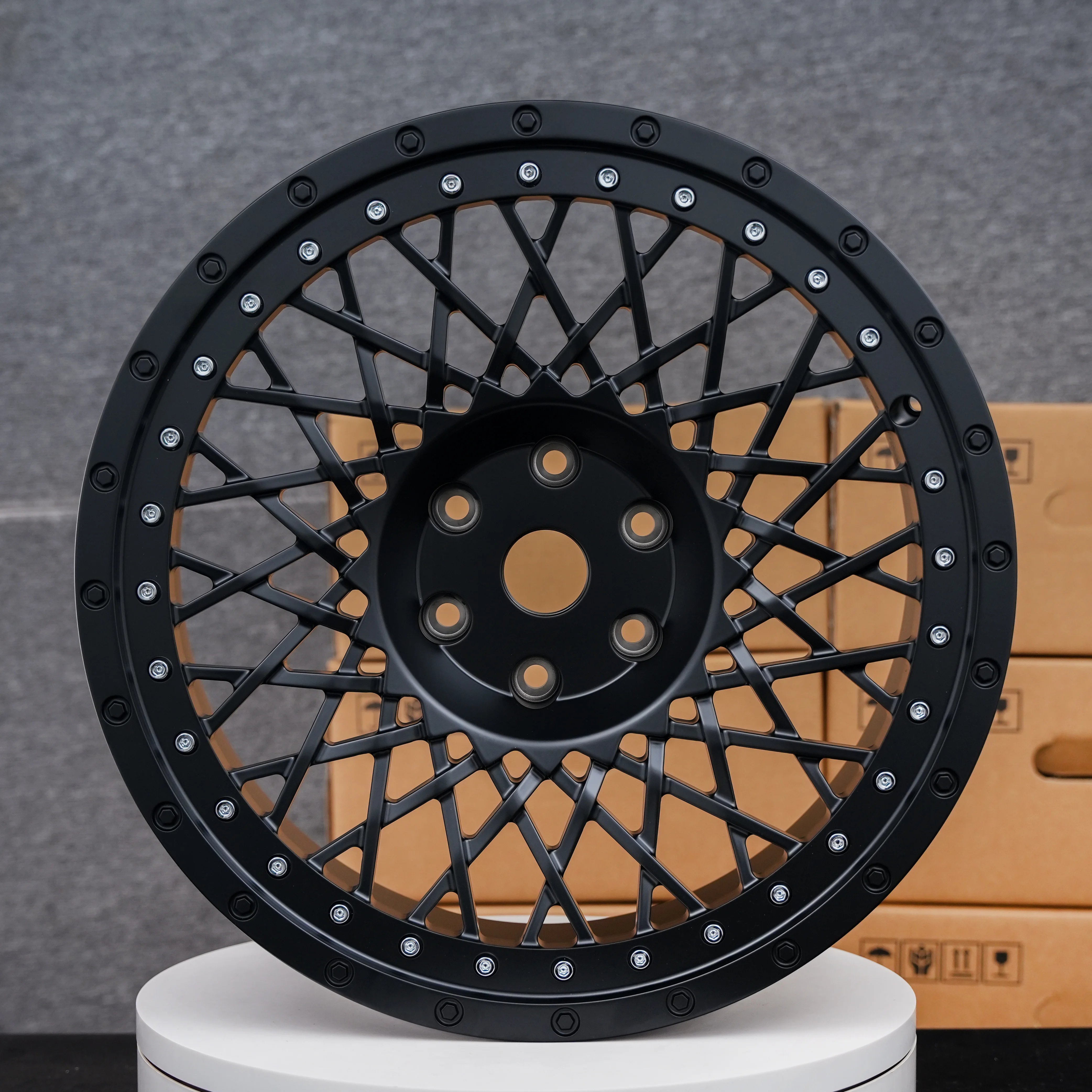 

New White Milky Five Spoke 18 19 20 21 Inch Forged Alloy Wheels 5x120 PCD Available in 25mm 30mm 35mm 40mm ET Aluminum Material