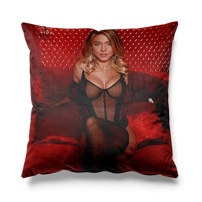 

Aertemisi Sydney Sweeney So Hot Throw Pillow Cushion Covers Cases Pillowcases 45cm x 45cm