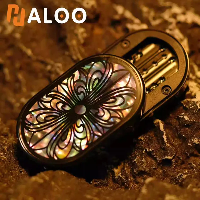 Haloo Player Rhythmic Infinite Sliding Block EDC Fingertip Gyroscope for Decompression and Relaxation Toys on Office Desktops