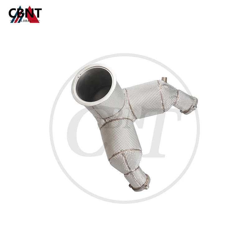 

CBNT for Audi S4 S5 3.0T Exhaust System No Error Catted Downpipe with Catalytic Converter SS304 Performance Exhaust-pipe