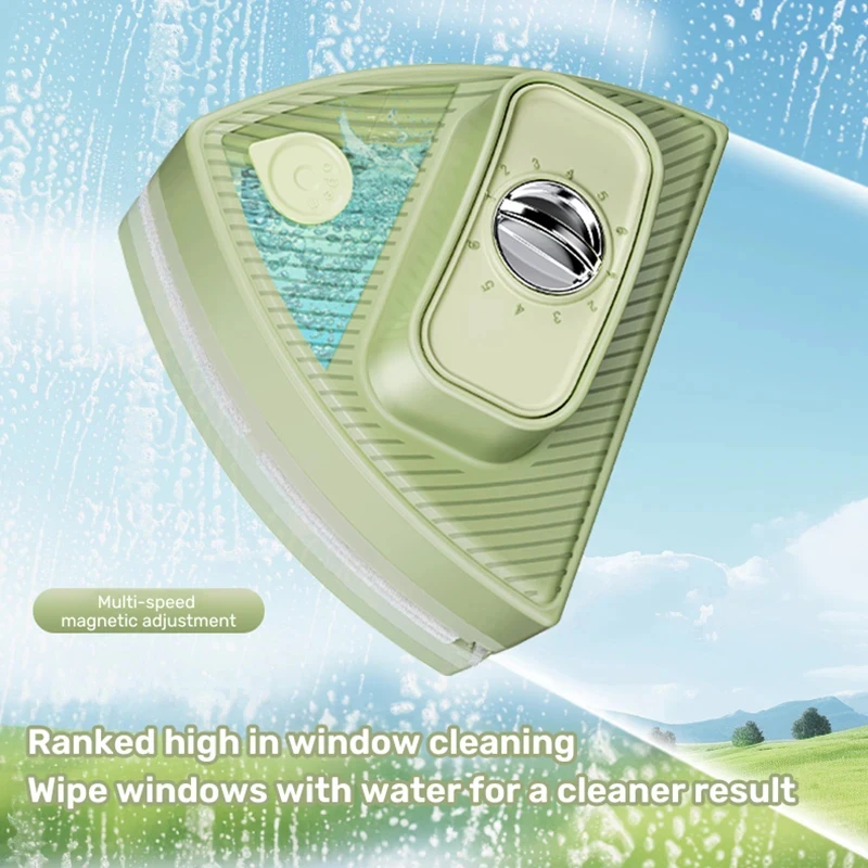 Double Sided Magnet Window Cleaner Household Cleaning Tool Automatic Water Discharge Wiper Glass Window Cleaning Brush