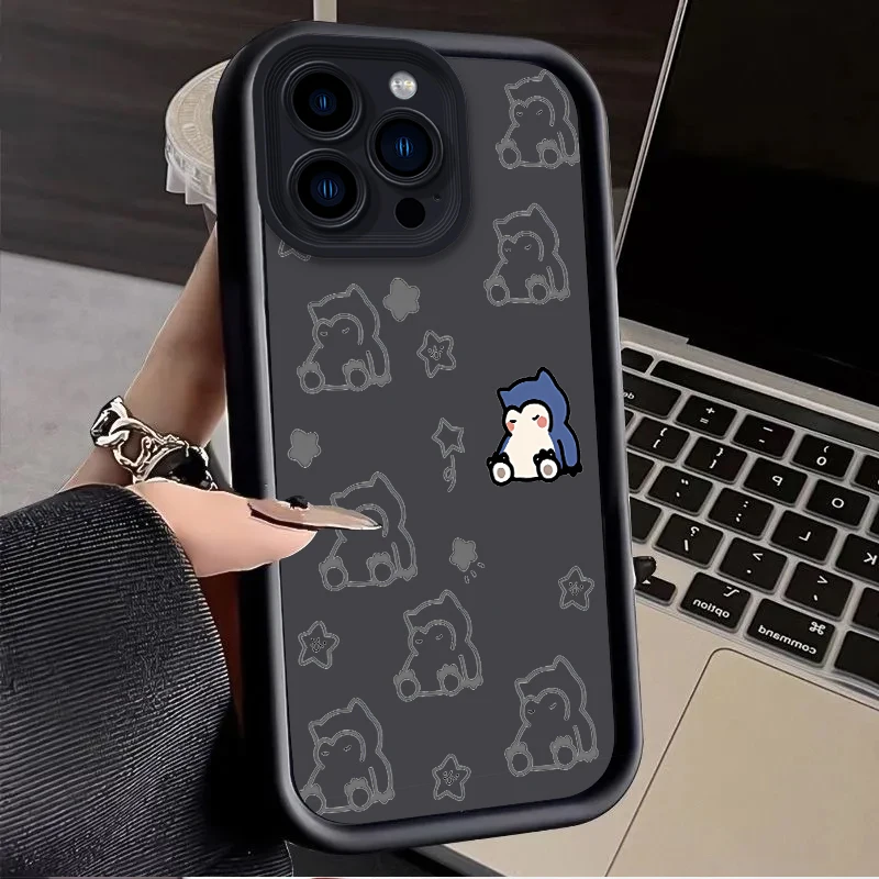 حافظة بوكيمون لهاتف آيفون 16 E 15 Pro Max 14 Plus 13 12 Mini 11 Pro Max XS X 8 7 SE غطاء خلفي من السيليكون الناعم المقاوم للصدمات #3