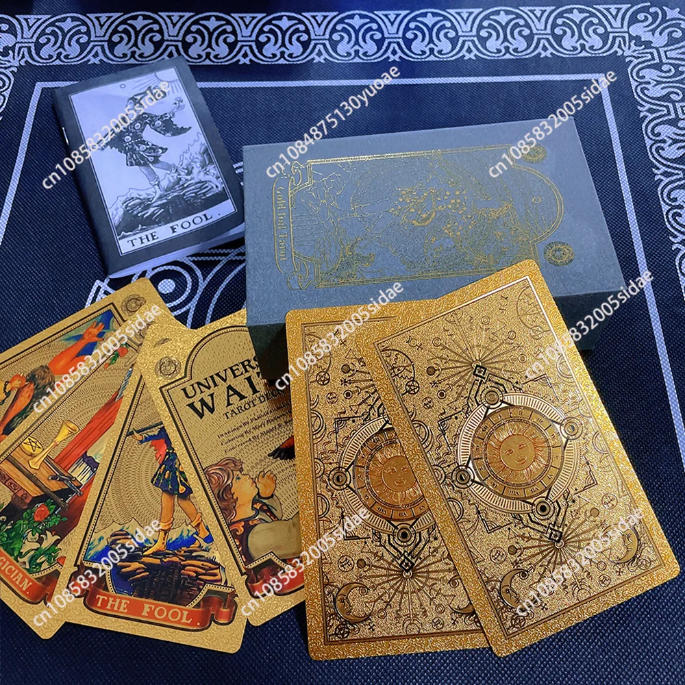 Tarot Classic Waite 78 Stamping Color Printed Plastic Waterproof Board Game Set Card Card Card