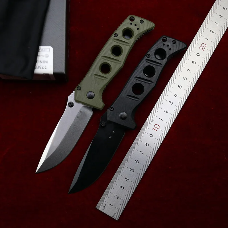 LEMIFSHE Mini Adamas 273 273BK Mark CPM-CRUWEAR Blade G10 Handle Camping Kitchen Hunting Pocket Outdoor EDC Tool Folding Knife