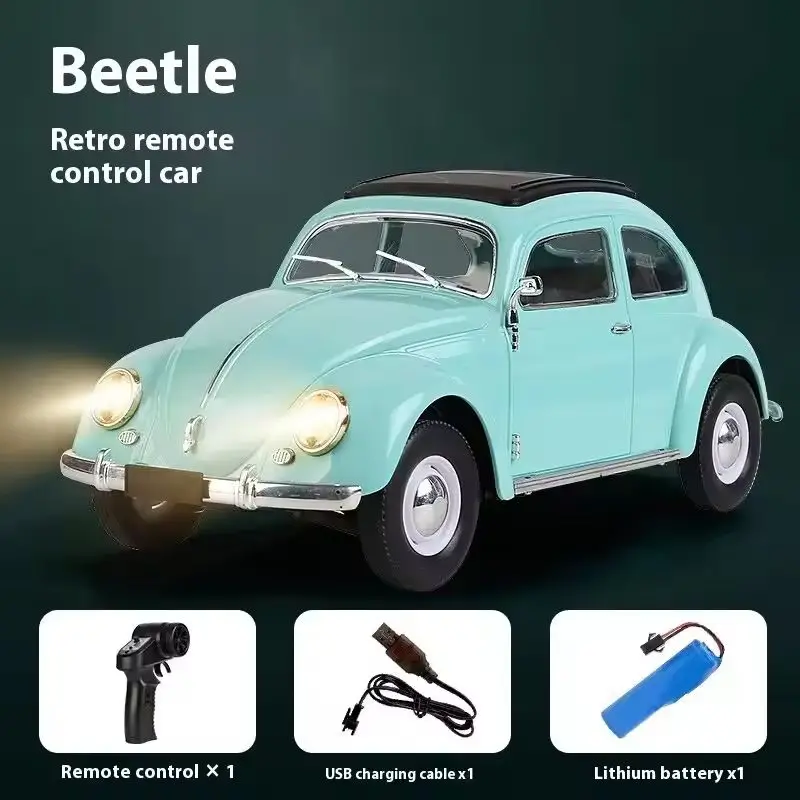 New 1/16 Wpl D62mini For Vw Beetle Hardtop Sedan Model 1949-1963 Remote Control Car Toy Car Remote Control Rc Car Toy Gift