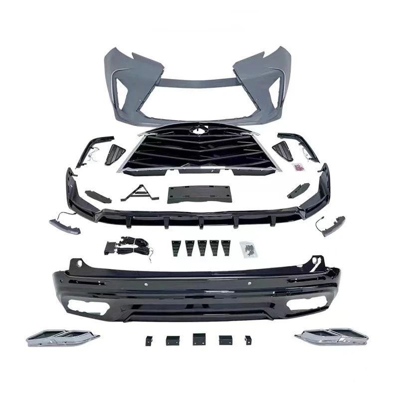 

Suitable for 2021-2024 Toyota Sienna Thunder Style Body Kit Front Rear Bumper Grille