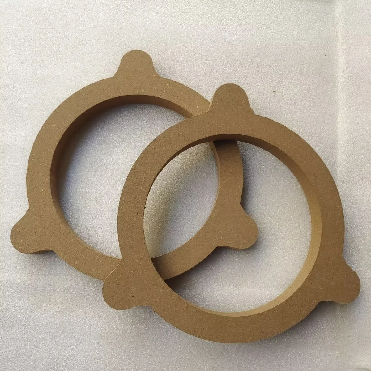 Car audio speaker modification suitable for Nissan 6.5-inch wooden pad triangular washer shock-absorbing wooden universal